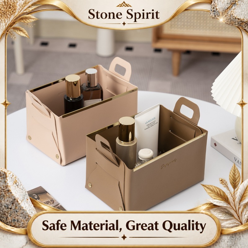 Luxury Skincare Gift Box - Leather Storage Box, Luxury Vanity Organizer